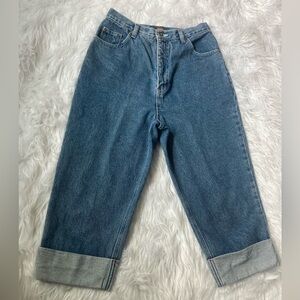Route 66 Relaxed Boyfriend Jeans in Medium Blue Denim